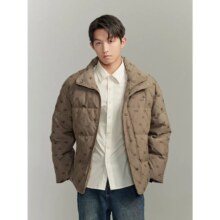 双11狂欢：GXG 休闲复古老花满印提花保暖羽绒服