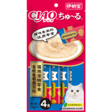 伊纳宝 猫零食妙好啾噜猫条湿粮金枪鱼味14g*4