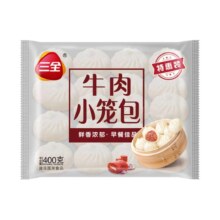 plus会员：三全 发面牛肉小笼包 400g 多款任选*11件