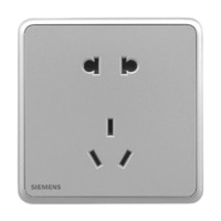 SIEMENS 西门子 灵蕴系列 5UB12143NC02 五孔插座 星辉银灰色