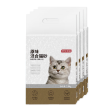 20点、PLUS会员：京东京造 3合1混合猫砂2.6kgx4包*2件