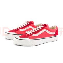 PLUS会员：范斯官方 Old Skool Reissue 136红色男女板鞋 红色 36.5+凑单