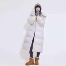 PLUS：京东京造 女士泡芙长款羽绒服 100072519312