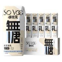 双11狂欢、PLUS：颂优乳 无糖豆奶200ml*10瓶