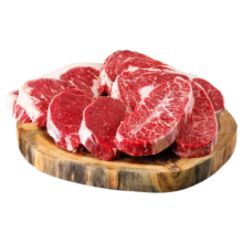 京东百亿补贴、需首购、plus会员:牛牧鲜厨 M3谷饲原切牛排边角料1kg 西冷眼肉菲力上脑