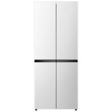 京东百亿补贴、PLUS会员：TCL 407升十字双开门家用小型白色电冰箱变频风冷无霜408青春版R407V3-U