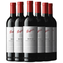 京东百亿补贴：奔富（Penfolds）BIN2设拉子玛塔罗红葡萄酒 750ml*6整箱