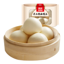 京东百亿补贴：西贝莜面村 手工呛面馒头720g 6个装