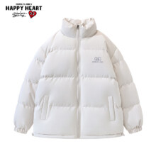 查尔斯桃心加厚保暖美式休闲学生面包服
