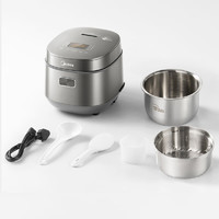Midea 美的 MB-AFB2022LS 母婴级不锈钢易清洁电饭煲 2L 银色