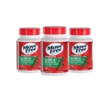 再降价：Move Free益节 氨糖绿瓶氨糖软骨素维骨力MSM加钙片120片*3瓶装