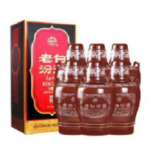 预售：汾酒 老白汾10 清香型白酒 53度 475ml×6瓶 整箱装