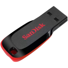 Plus:闪迪（SanDisk）32GB USB2.0 U盘 CZ50酷刃 黑红色 安全加密软件