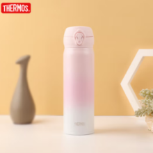 THERMOS 膳魔师 渐变色保温杯 JNL 316不锈钢-初桃粉- 500ml