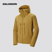 21日20点开始：SALOMON 萨洛蒙 户外运动防风透气软壳夹克外套 OUTPEＡK SOFTSHELL 肉桂卡其