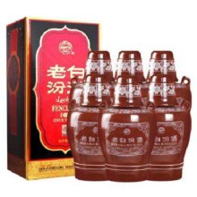 预售：汾酒 老白汾10 清香型白酒 53度 475ml×6瓶 整箱装