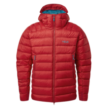 Rab 【断货王】男款800篷欧洲鹅绒羽绒服连帽保暖透气523g QDN-85 碳黑色  M
