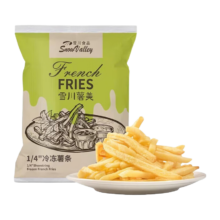PLUS会员：雪川食品 薯条半成品 500g*4件