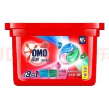 概率券：奥妙（OMO）洗衣凝珠浓缩三合一清新桉树香18颗盒装