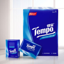 得宝（TEMPO）手帕纸天然无香  湿水不破 迷你面巾纸 小包纸巾 便携4层7片36包 7片36包