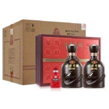 预售：古井贡酒 古5 年份原浆 50度 浓香型白酒 500ml*2瓶*4盒 礼盒 整箱装