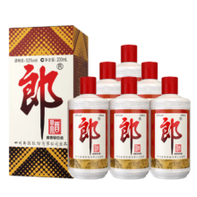 双11预售：郎酒 普郎 53度 酱香型白酒 200ml*6瓶 整箱装