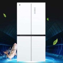 PLUS会员：GREE 格力 晶弘 510升一级变频 十字门冰箱 60厘米平嵌  BCD-510WPSGH月纱白