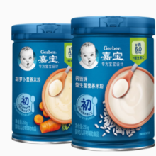 88VIP！Gerber 嘉宝 婴儿营养高铁米粉 250g*2罐 国产版