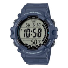卡西欧（CASIO）复古小方块多功能户外防水男士手表AE-1500WH-2AVDF 深蓝色