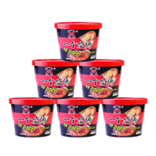 plus会员:华夏百分 方便面桶装 红烧牛肉面195g＊2件