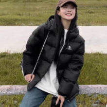 PLUS会员：CAMEL 骆驼 羽绒服男防泼防风冬季连帽鸭绒轻暖情侣面包服外套，男女同款
