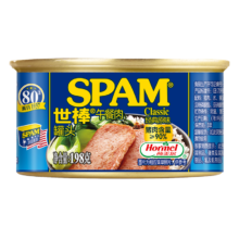 PLUS会员:世棒独立片装午餐肉罐头198g*4