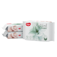 好奇（Huggies）小森林湿巾20抽3包加大加厚婴童手口适用植物纤维去油污消毒便携