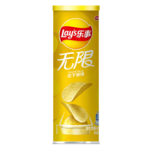 需弹券：乐事（Lay's）无限薯片 忠于原味104g 罐装*2连