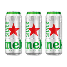 Heineken 喜力 星银啤酒 500ml*3听