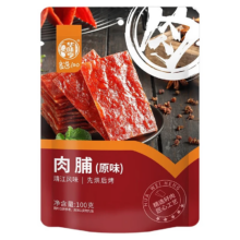 PLUS会员：华味亨 肉食零食组合 原味肉脯 100g/袋*任选10件