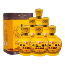 永丰牌 北京二锅头经典黄坛清香型白酒42度500ml*6瓶礼盒装
