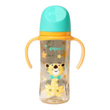 贝亲（Pigeon）第3代 双把手PPSU奶瓶 330ml-绅士豹 L号 6个月以上 AA223