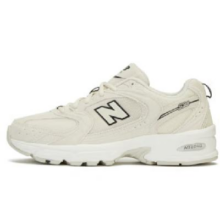 plus会员：NEW BALANCE  NB530 官方老爹鞋男鞋女鞋情侣复古低帮网面休闲运动鞋 月光米 MR530SH