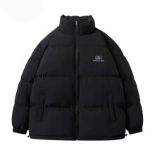 plus会员：查尔斯桃心 加厚保暖美式休闲面包服宽松立领 男女同款