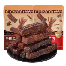 概率券：比比赞 手撕风干牛肉干香辣味100g