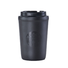 plus会员：星巴克（Starbucks）经典曜石黑带盖咖啡杯355ml