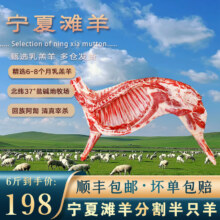 京东百亿补贴:午羊 宁夏滩羊肉 分割半只羊6斤