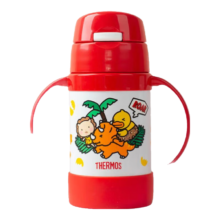 plus会员：THERMOS 膳魔师 儿童保温杯 黄恐龙 320ml（带恐龙蛋+杯绳）（赠杯刷）