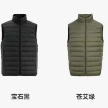 plus会员：雪中飞 秋冬新款男式轻薄羽绒服马甲 多色可选