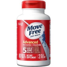 【淘宝百亿补贴】MoveFree益节氨糖关节宝软骨素红瓶80粒美国进口