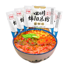 阿宽四川绵阳米粉方便面速食粉丝细米线175g*4袋装 非油炸零食免煮