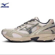 Mizuno 美津浓 运动鞋透气慢跑鞋子男女缓震舒适跑步鞋 16/朦胧绿/棉花糖米白/铁灰