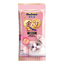 京东试用、需首购：佳乐滋 慕斯勺猫条 金枪鱼鲣鱼10g*4支