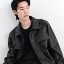 PEACEBIRD 太平鸟 男装 PU皮夹克